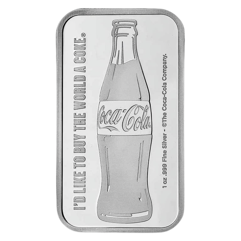 Coca-Cola® 1 oz Silver Struck Bar (in TEP)