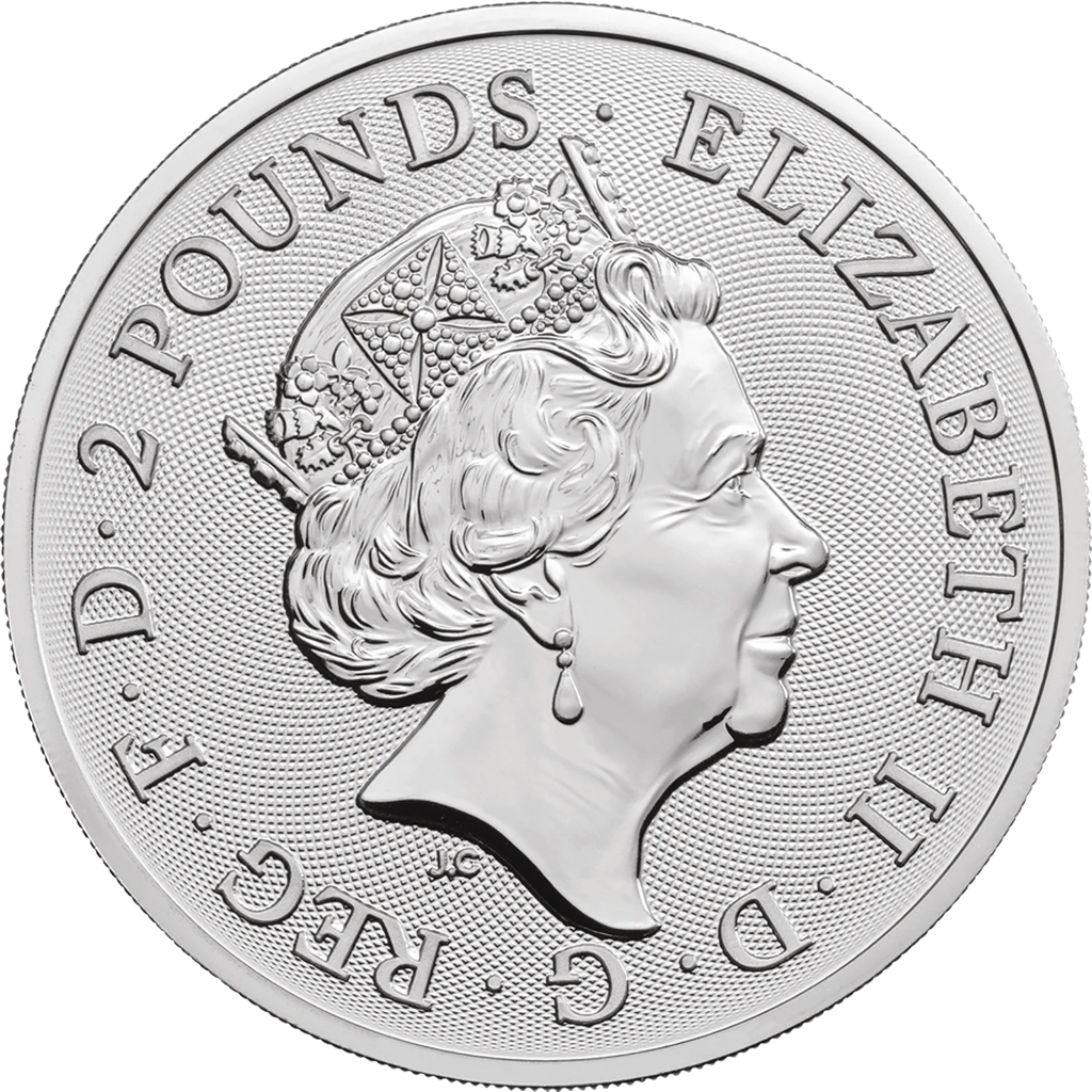 2019 UK Lunar Year of the Pig 1 oz Silver Coin Pre-Owned