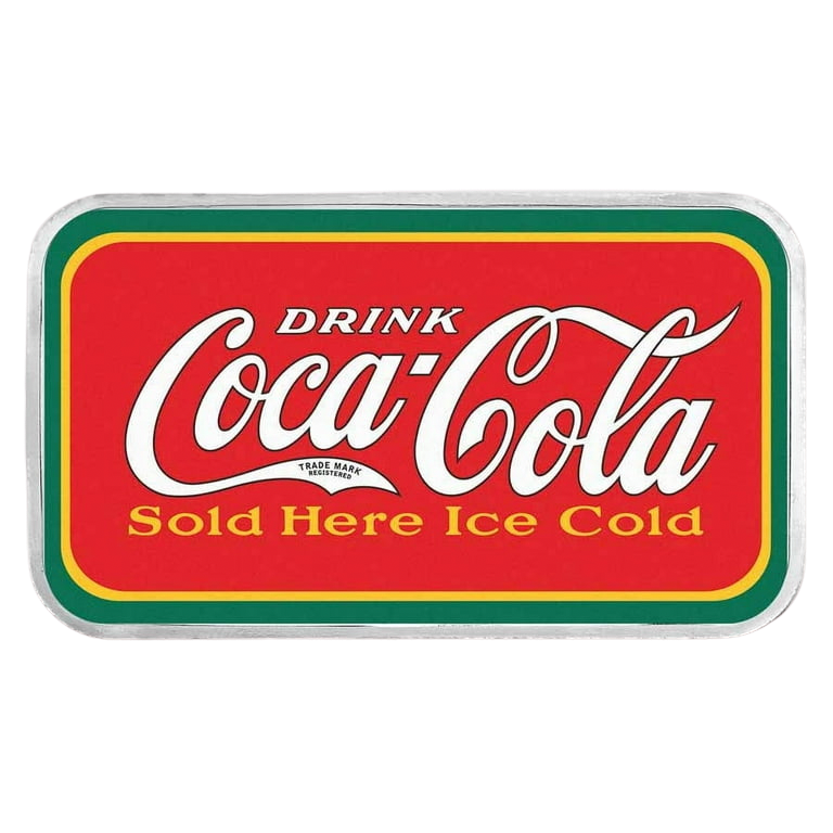 Coca-Cola® Vintage 1 oz Silver Colorized Bar in TEP