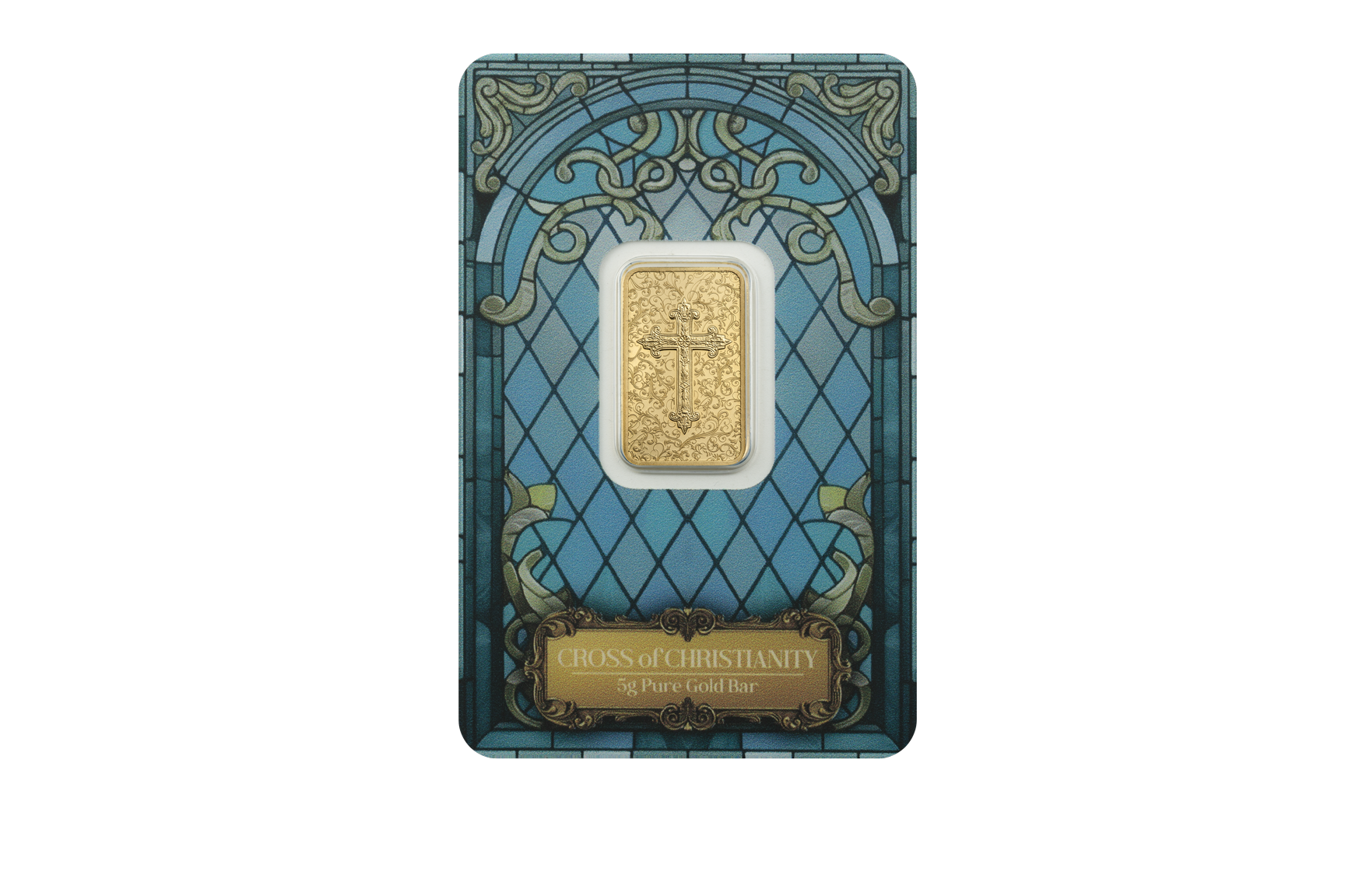Pamp 5g Gold Bar Cross of Christianity
