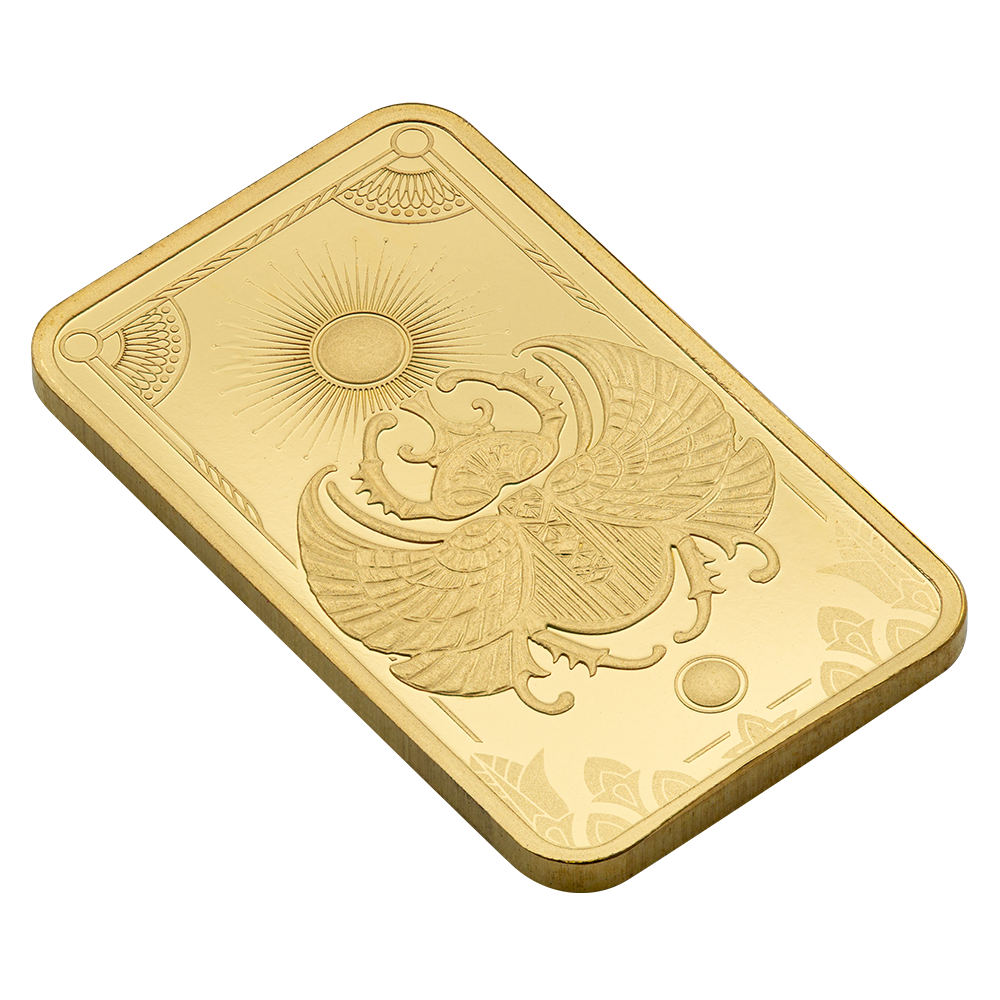 Pamp 5g Gold Bar Good Luck Scarab
