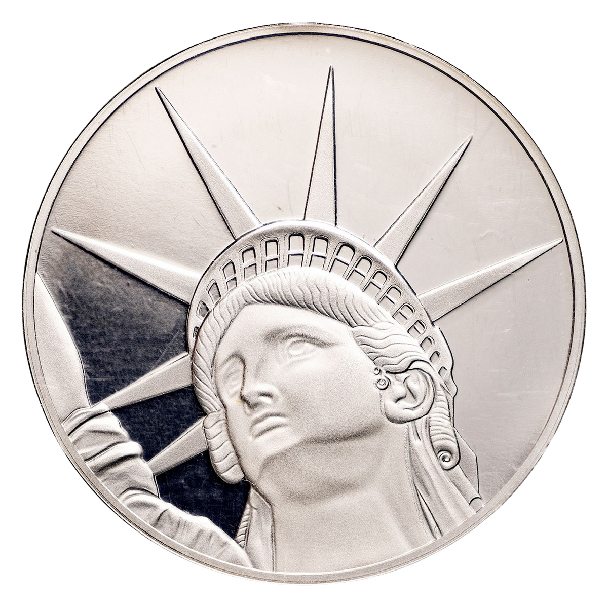 PAMP Suisse Lady Liberty Solomon Islands 1.5oz Silver Coin – Random Year Pre-Owned