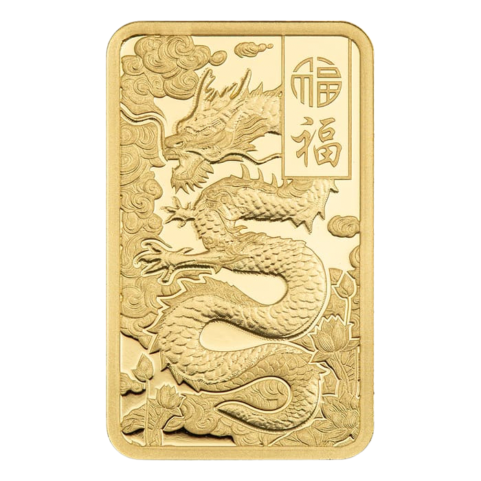 PAMP Suisse Good Luck Yellow Dragon 2.5g Gold Bar