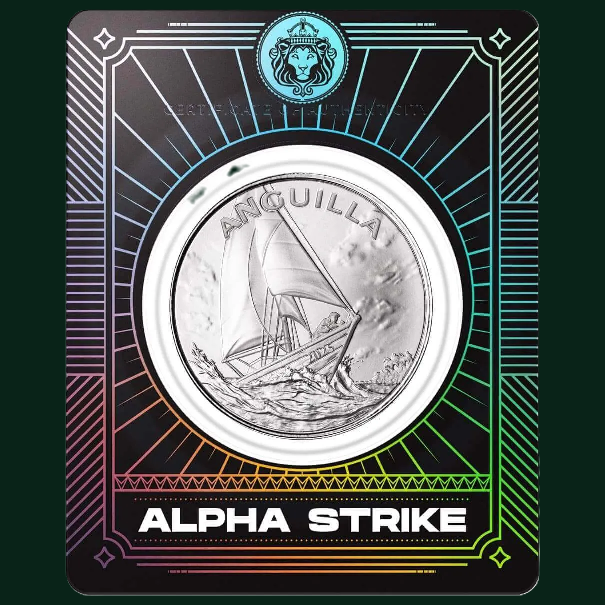 Scottsdale 2025 EC8 Anguilla | Regatta 1 oz Silver Coin Alpha Strike