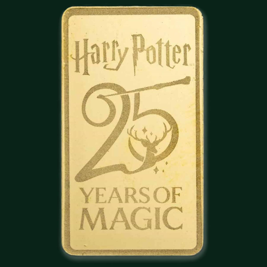 PAMP Harry Potter 25th Anniversary Gold Bar 0.5G