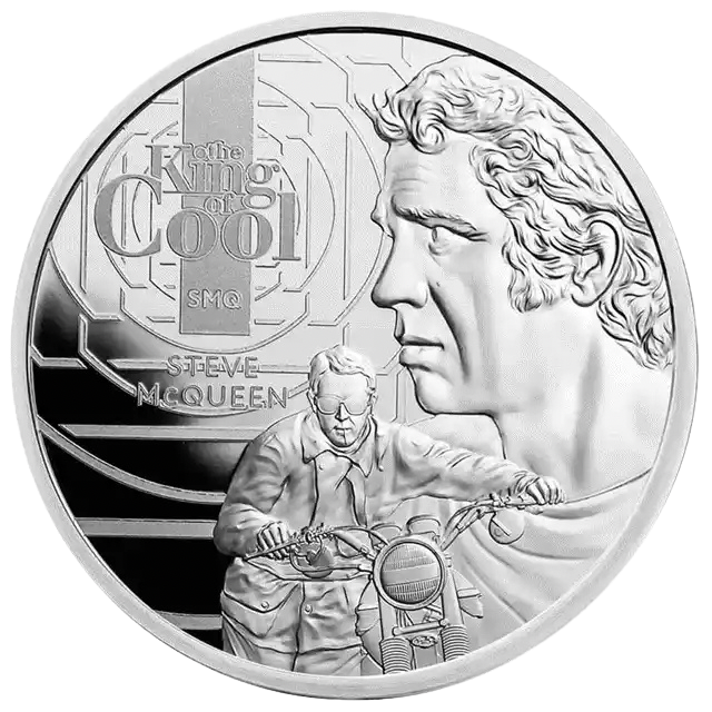 2021 Samoa Steve McQueen 1oz Silver Coin Pre-Owned