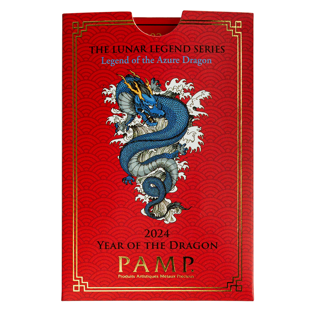 2024 Pamp Lunar Year of the Dragon - Legend of the Azure Dragon 1oz Silver Bar