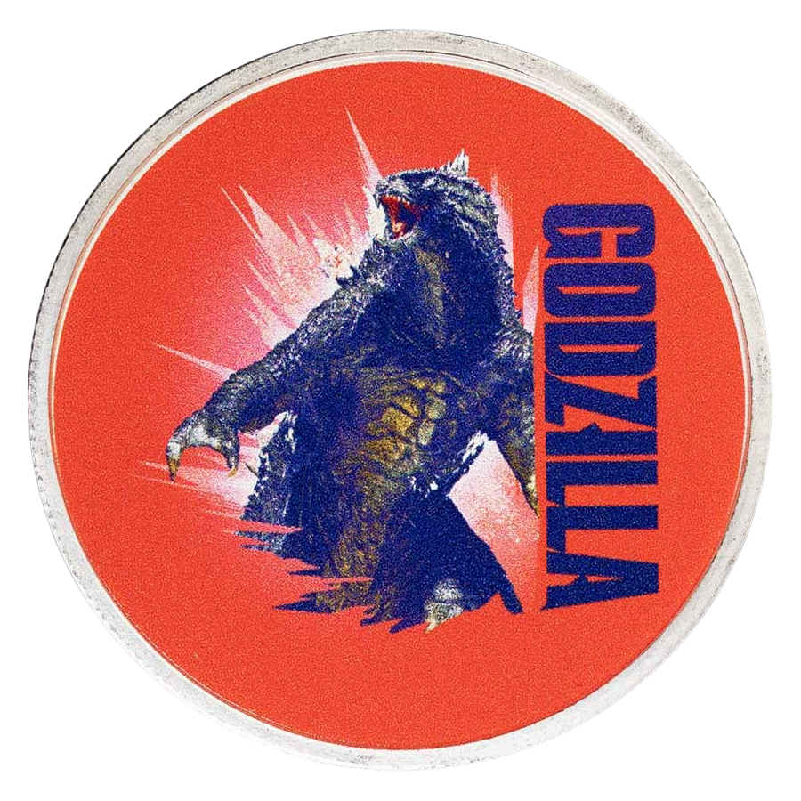 Godzilla x Kong – Godzilla Colorized 1 oz Silver Round in TEP