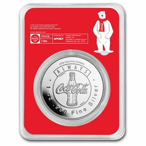 Coca-Cola® 1 oz Silver Polar Bear Round in TEP