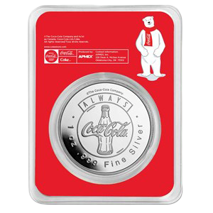Coca-Cola® 1 oz Silver Polar Bear Round in TEP