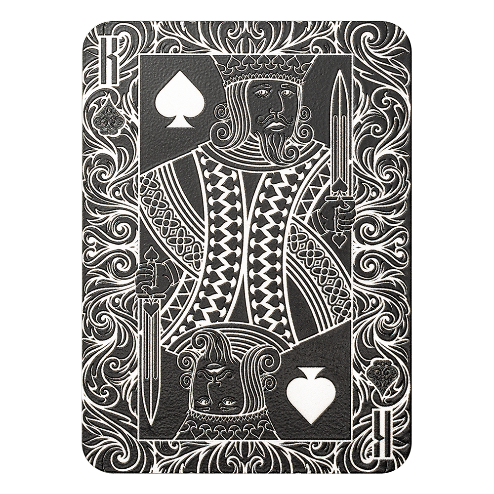 Pamp 1oz Pure Silver Shaped Coin - Royal Flush King of Spades