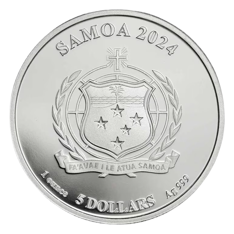 2024 Samoa Monopoly Board Space: Luxury Tax 1 oz Silver Coin in TEP