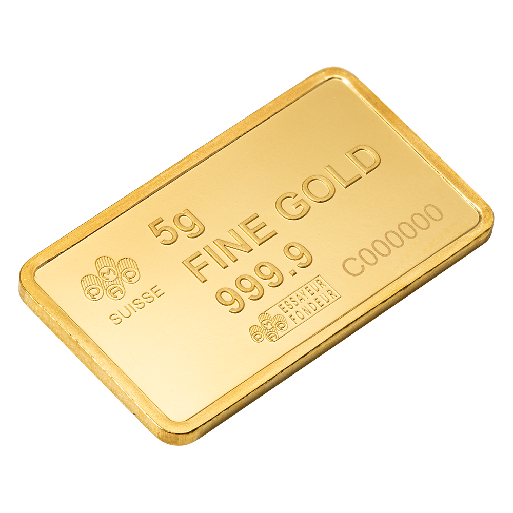 Pamp 5g Pure Gold Bar - America the Free; Liberty Bell