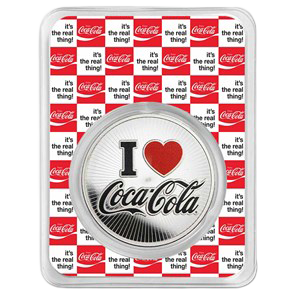 Coca-Cola® 1 oz Silver 140 Years Anniversary Round (in TEP)