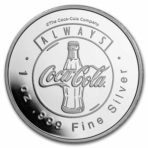 Coca-Cola® 1 oz Silver Polar Bear Round in TEP