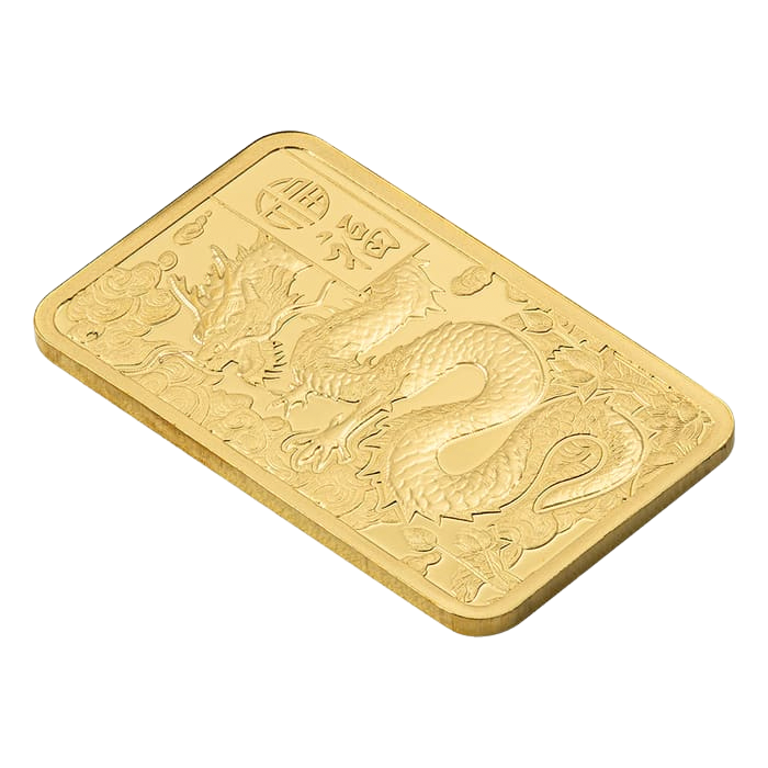 PAMP Suisse Good Luck Yellow Dragon 2.5g Gold Bar