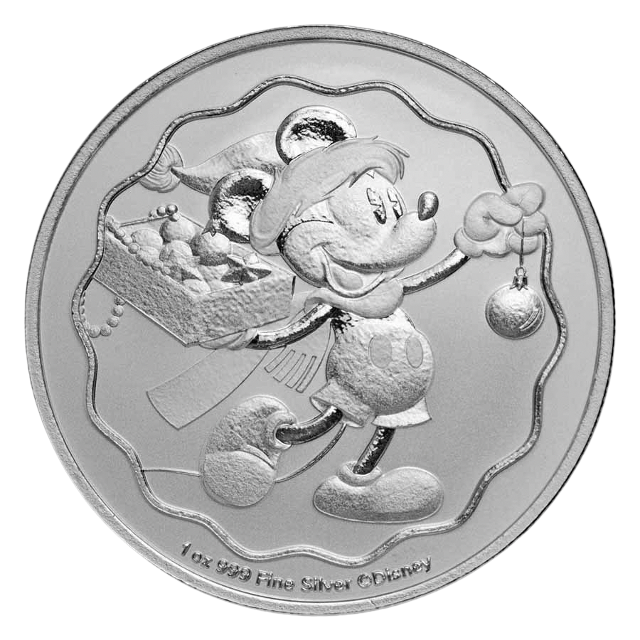 2025 Niue Disney Mickey Christmas 1 oz Silver Coin Pre-Owned – product view