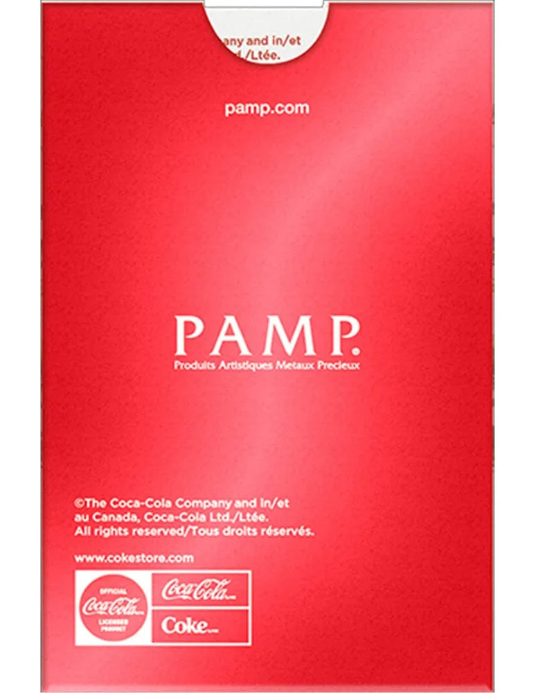 Pamp Valentines Coca Cola 1g Gold Bar