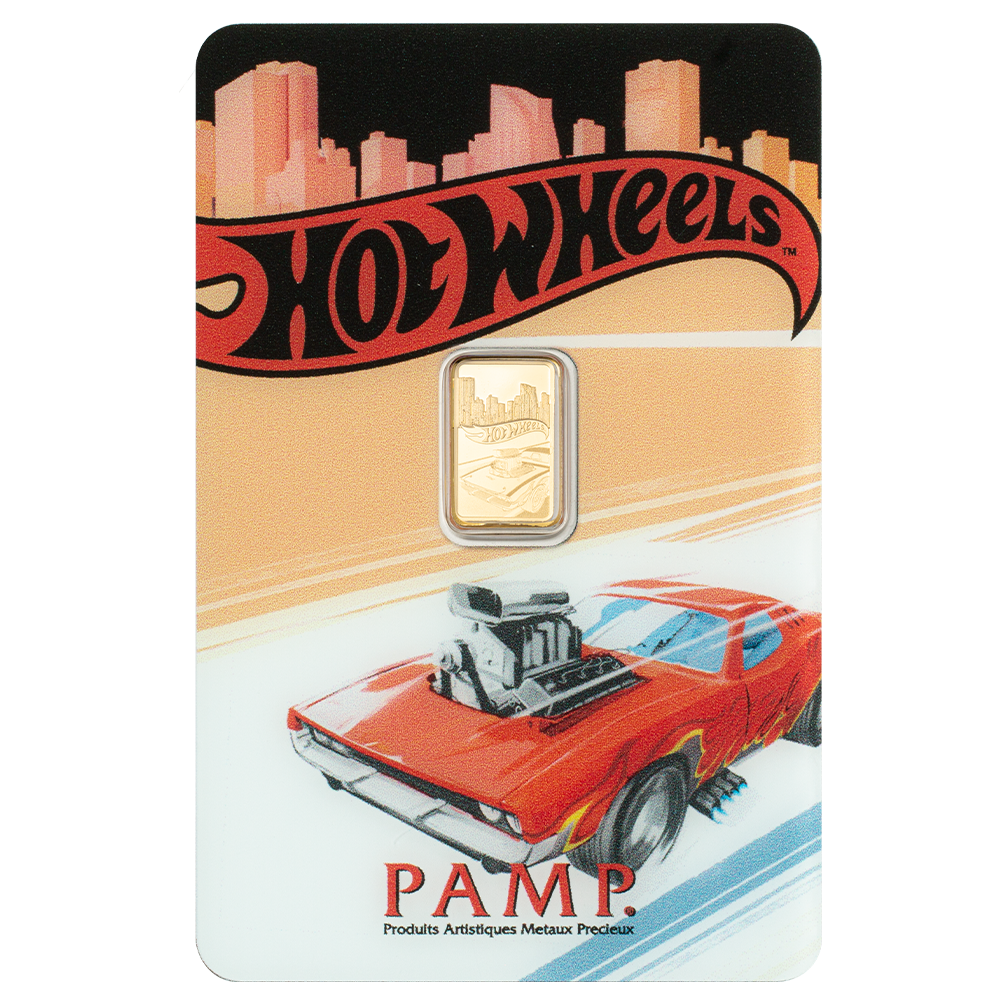 Pamp Hotwheels 1g Gold Bar