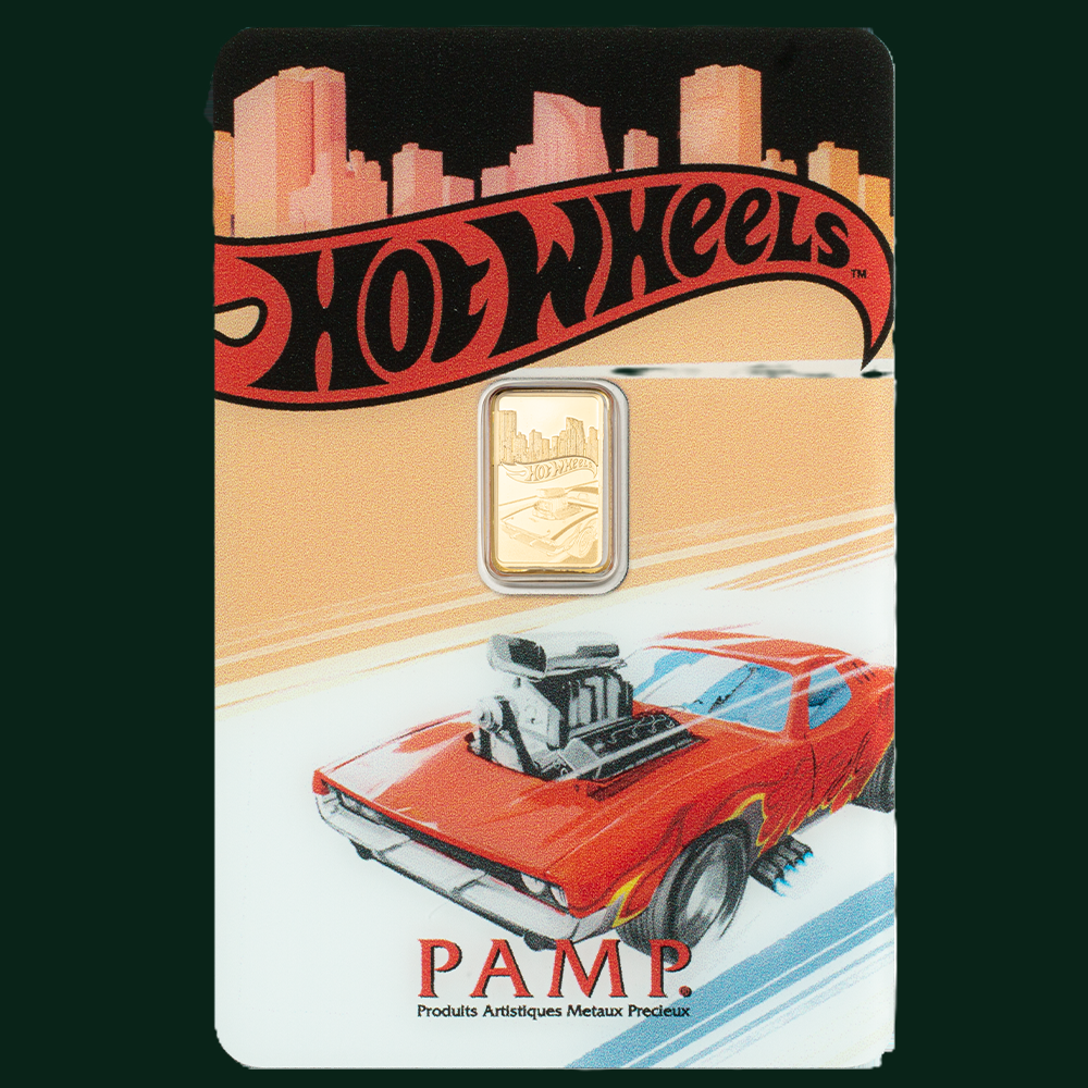 Pamp Hotwheels 1g Gold Bar