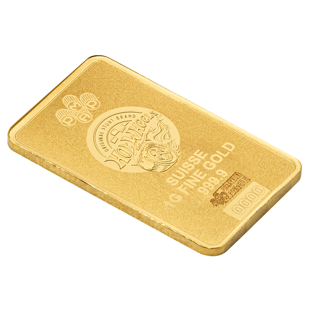 Pamp Hotwheels 1g Gold Bar