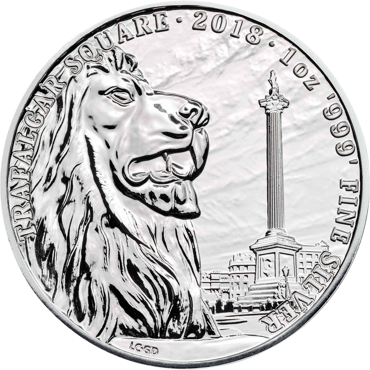 2018 Trafalgar Square 1 oz Silver Coin | Landmarks of Britain Pre-Owned