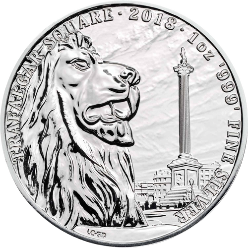 2018 Trafalgar Square 1 oz Silver Coin | Landmarks of Britain Pre-Owned – product view