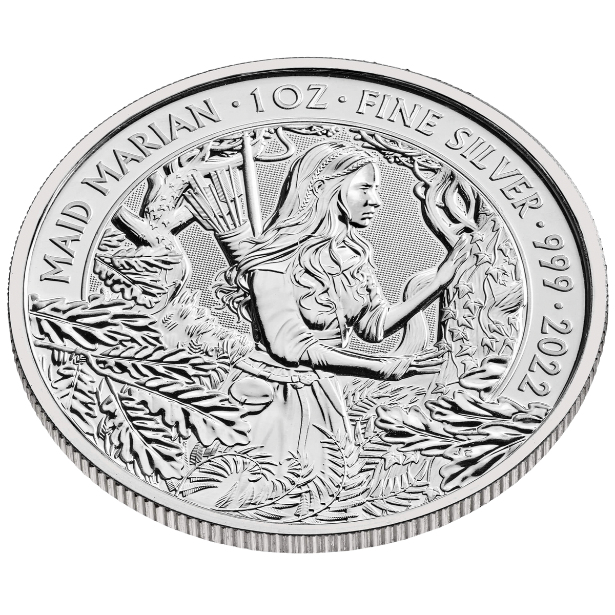 2022 Maid Marian 1 oz Silver Bullion Coin Pre-Owned – additional view
