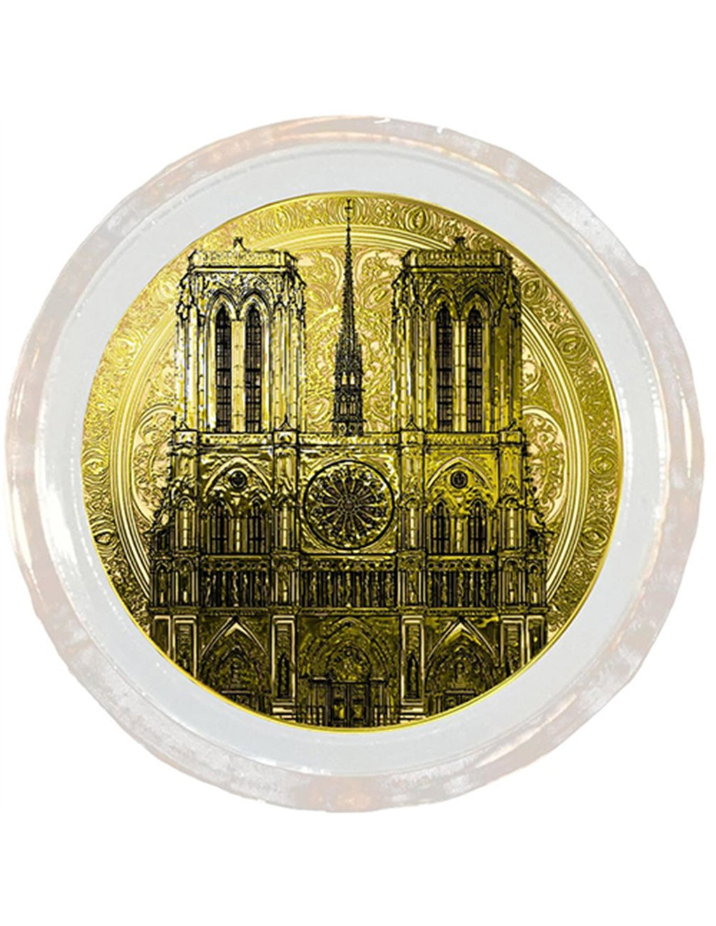 NOTRE DAME 1/1000 Oz Gold Coin In Card 12$ Liberia 2026