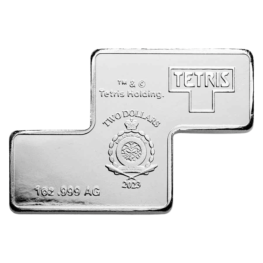 2023 Niue Tetris™ Z-Tetrimino 1 oz Silver Block Pre-Owned – additional view