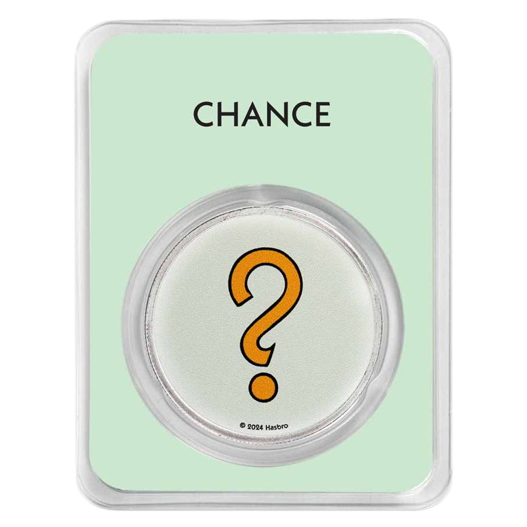 2024 Samoa Monopoly Board Space: Chance 1 oz Silver Coin in TEP