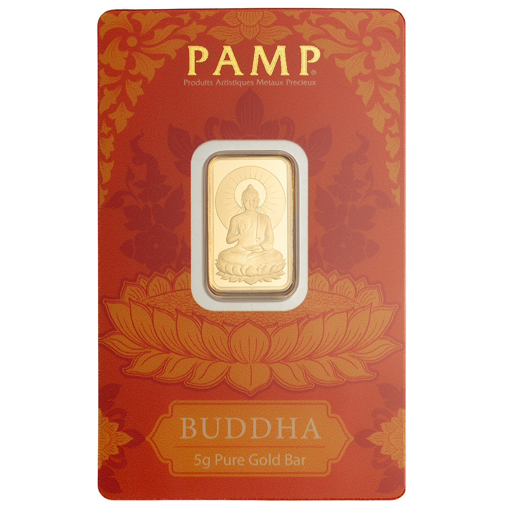 PAMP Buddha 5 Gram Gold Bar