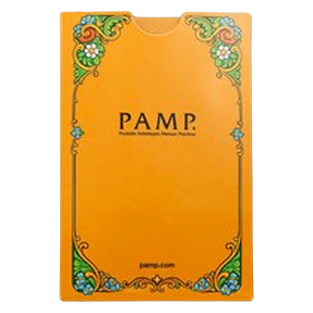PAMP Suisse Lucky Pig 1g Gold Bar with Sleeve – reverse of the illustrated Lucky Pig sleeve