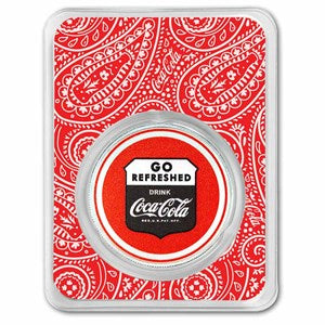 Coca-Cola® 1 oz Silver Colorized Round Route 66 (in TEP)