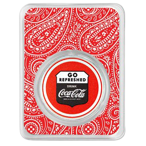 Coca-Cola® 1 oz Silver Colorized Round Route 66 (in TEP)