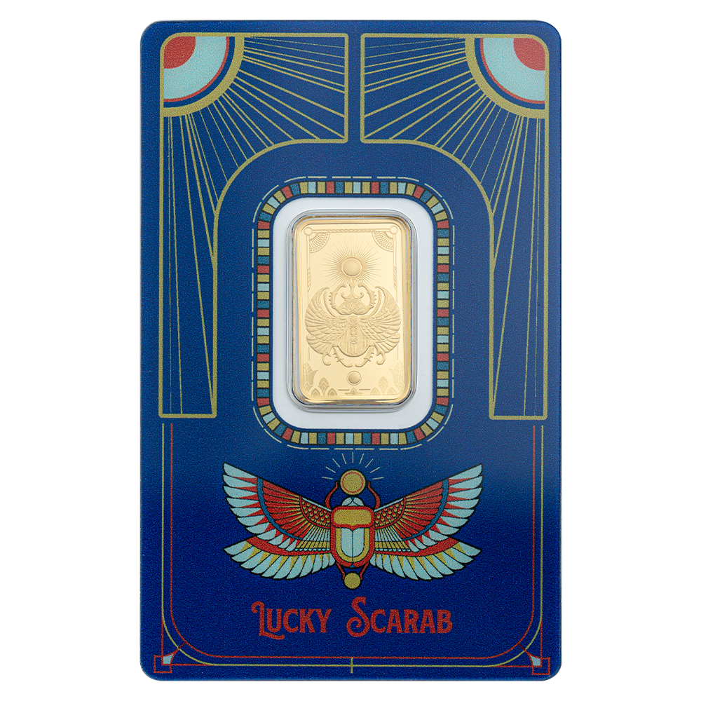 Pamp 5g Gold Bar Good Luck Scarab