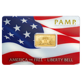 Pamp 5g Pure Gold Bar - America the Free; Liberty Bell