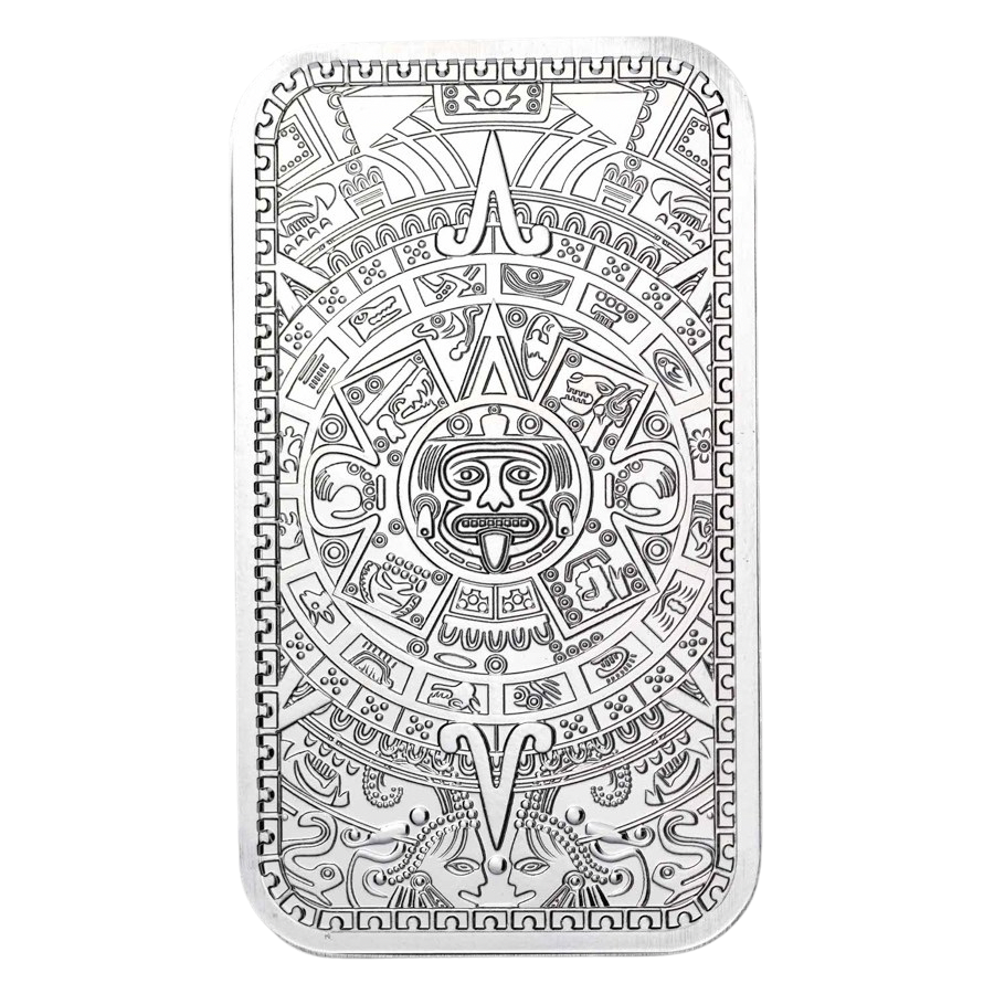 Aztec 1 oz Silver Bar Pre-Owned – product view