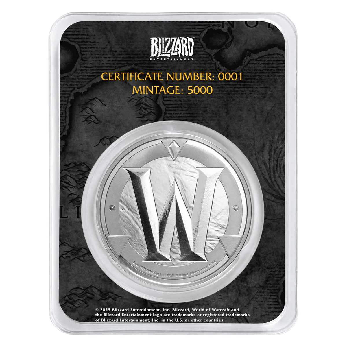 World of Warcraft Colorized Token 1 oz Silver Round in TEP