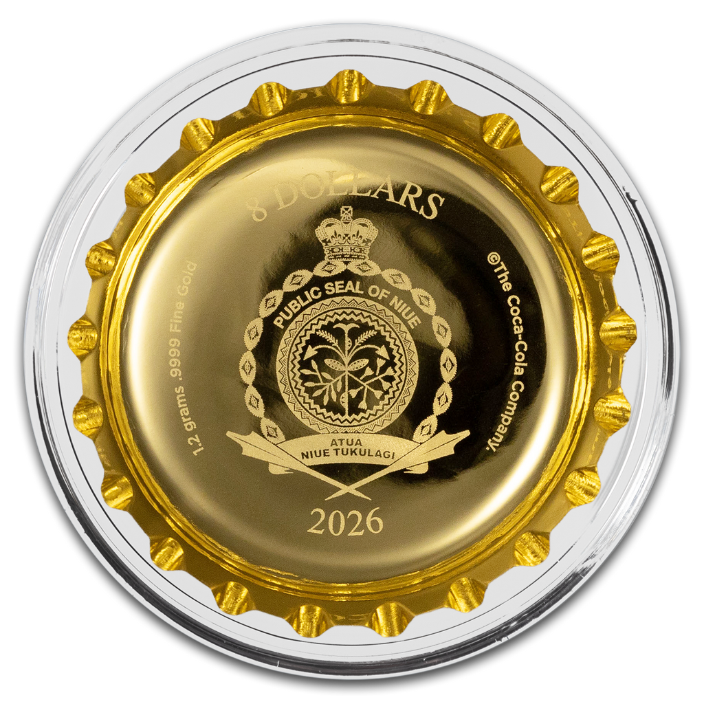 2026 Niue Gold Sprite® Bottle Cap with Box & COA 1.2 gram