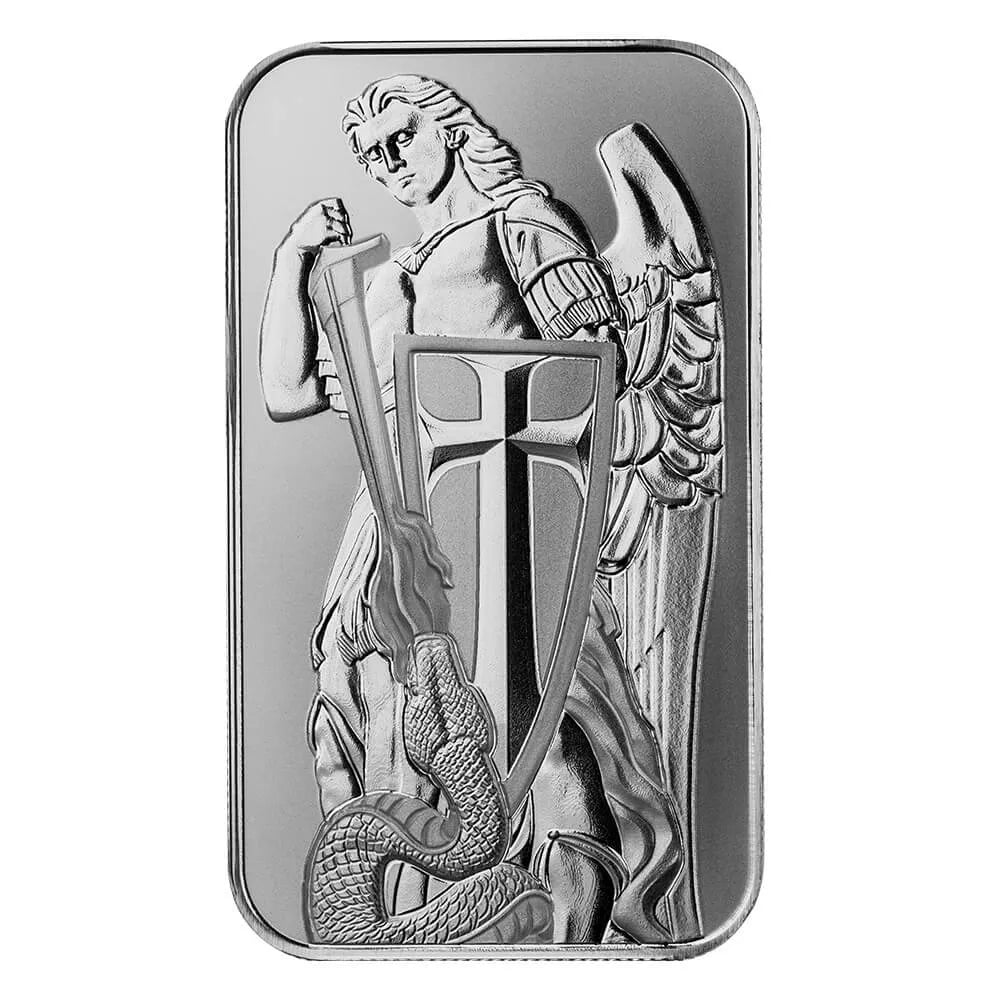 Scottsdale Mint 1oz Archangel Michael Silver Bar