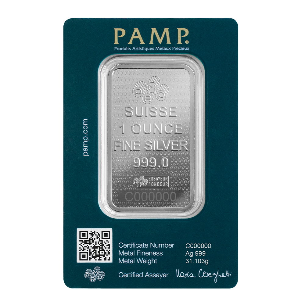 Pamp Lady Fortuna™ 45th Anniversary 1oz Silver Bar