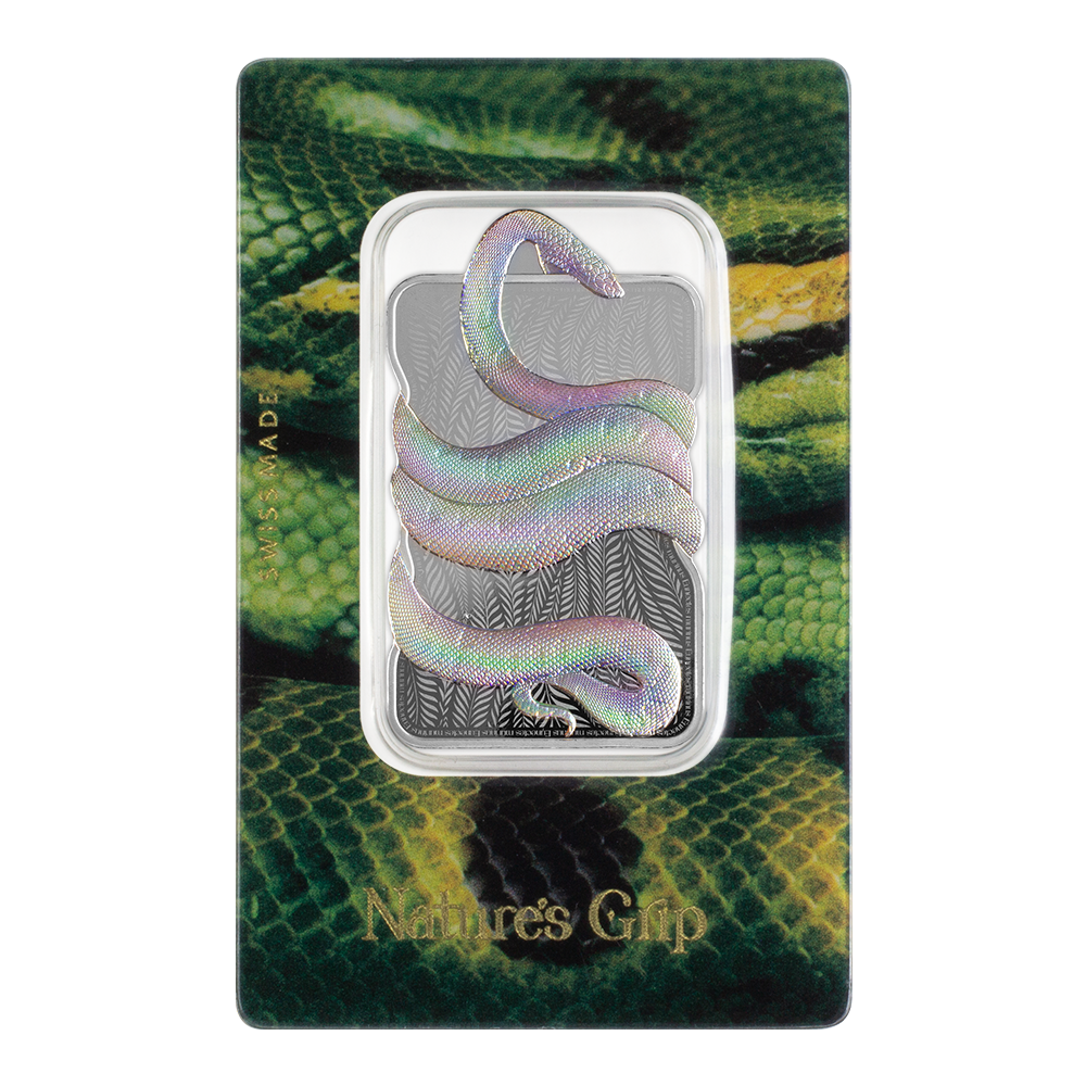 Pamp Nature’s Grip Green Anaconda - 1oz Silver Legal Tender Bar