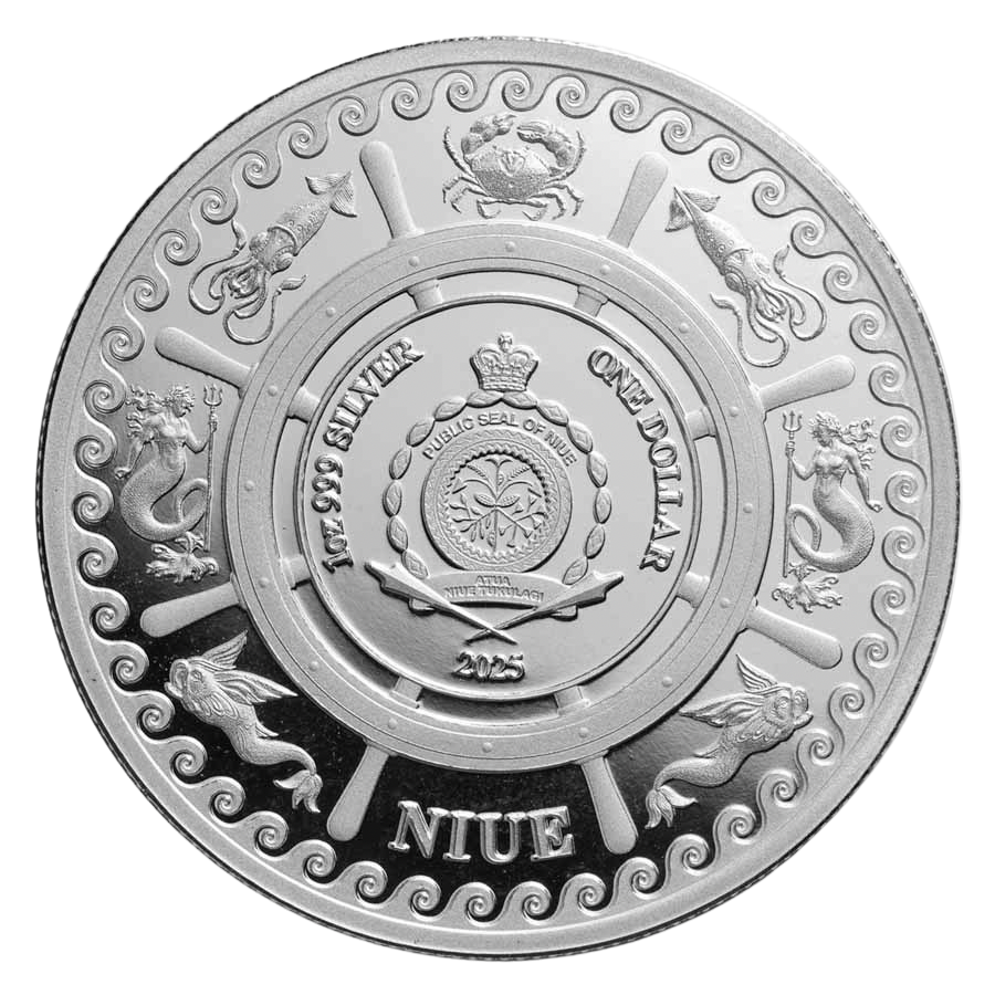 2025 Niue Mythical Creatures: The Siren 1 oz Silver Coin Pre-Owned – additional view