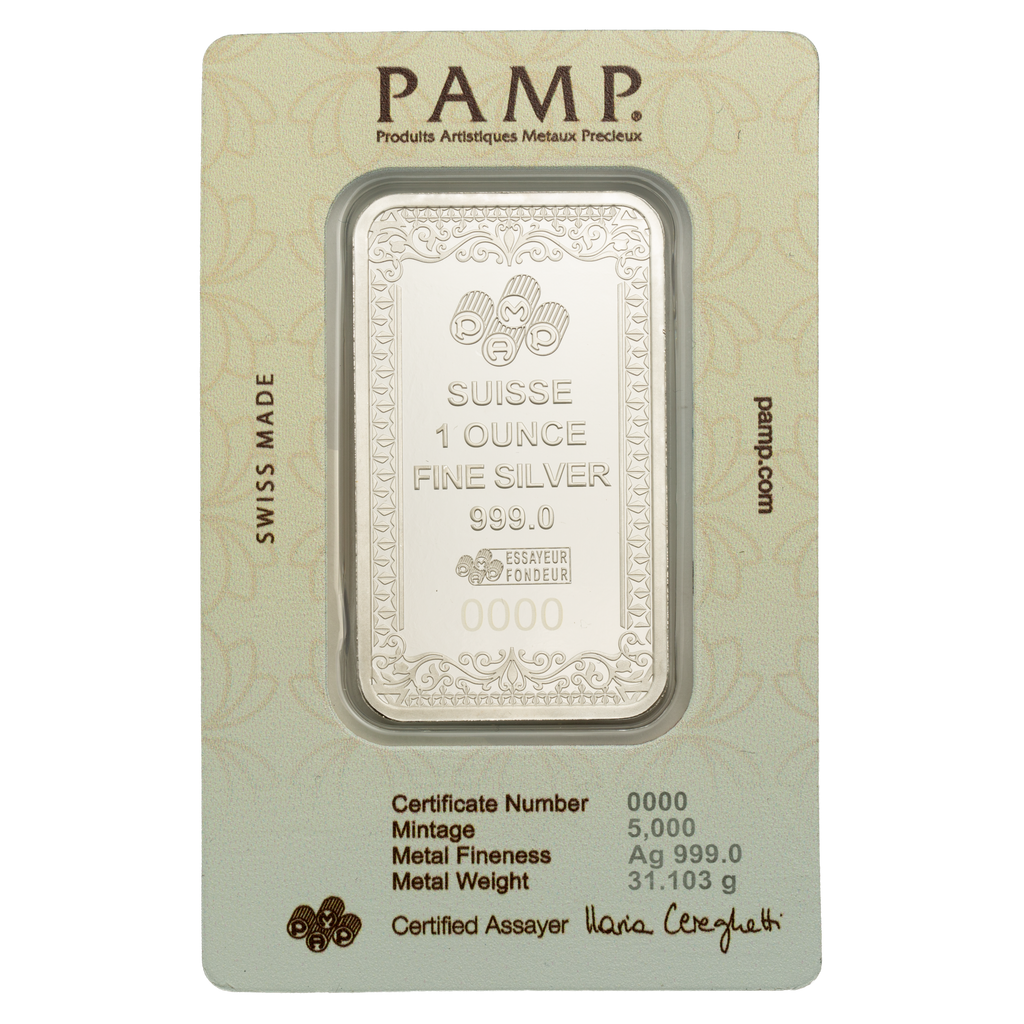 Pamp 1oz Silver Bar Moses & Batya