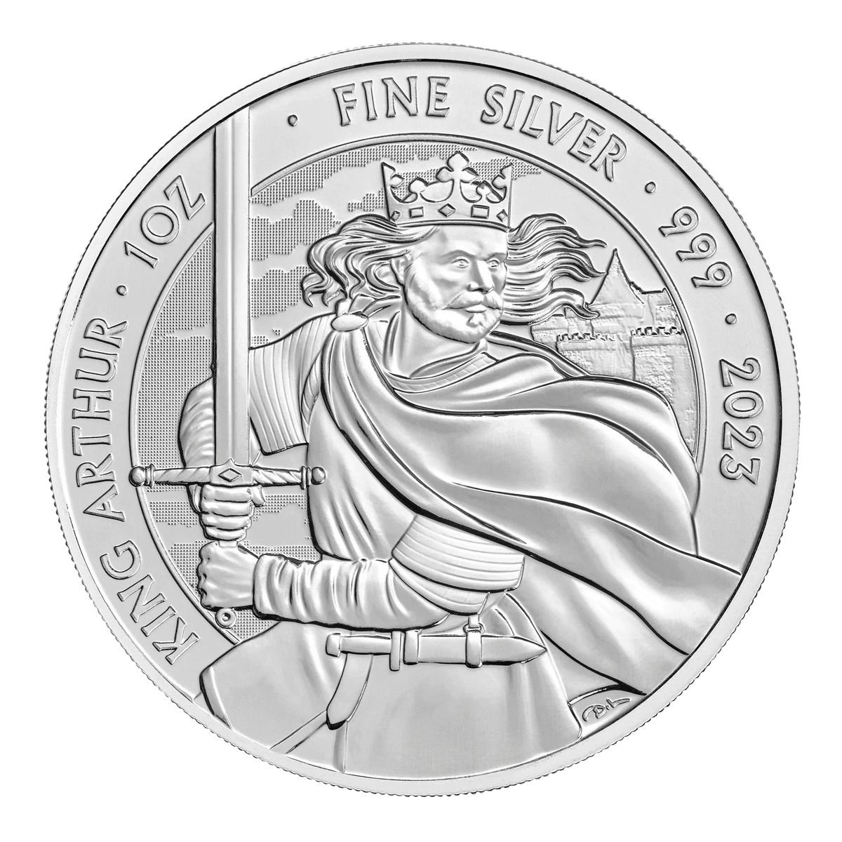 2023 King Arthur 1 oz Silver Bullion Coin 999 Fine Silver