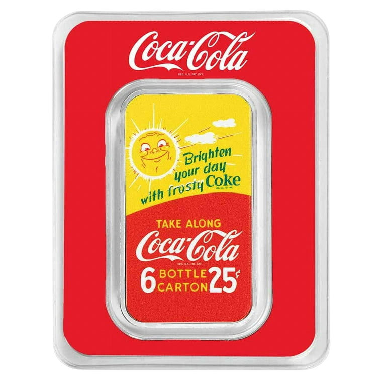 Coca-Cola® 1 oz Silver Summer Fun Colorized Bar (in TEP)