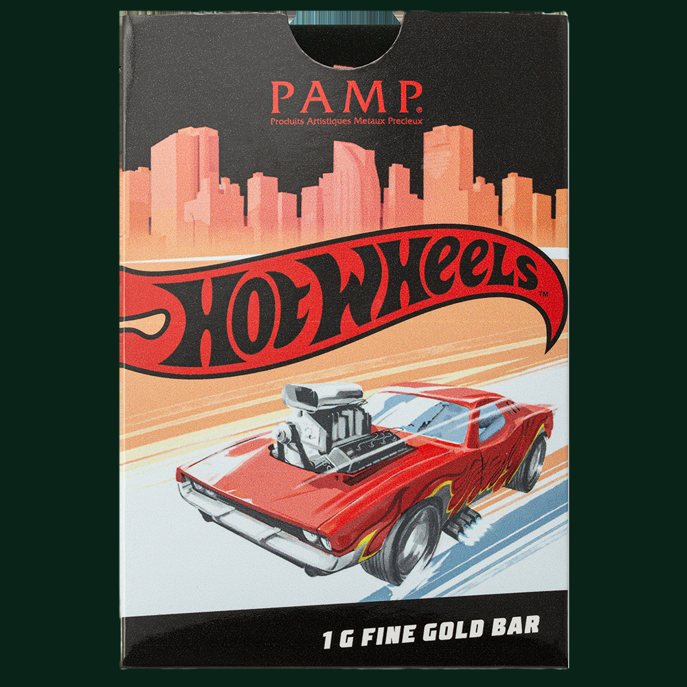 Pamp Hotwheels 1g Gold Bar