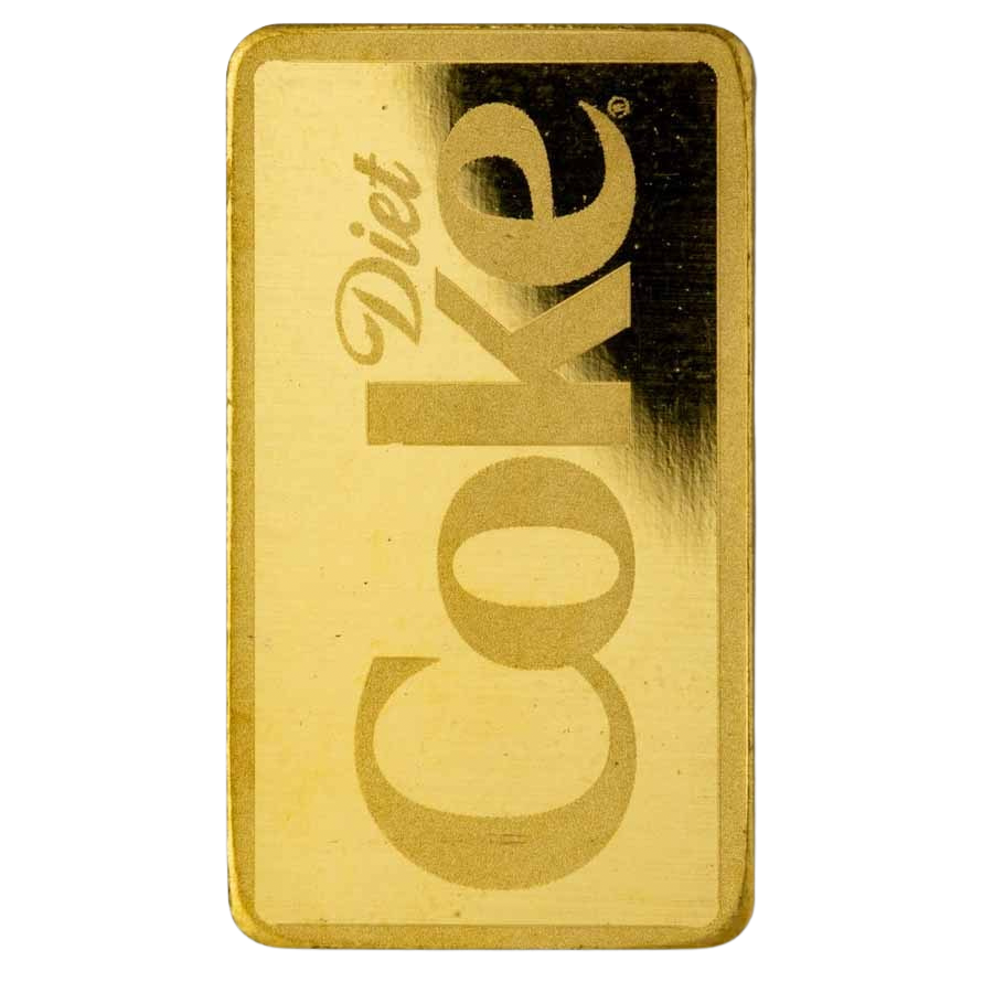 Diet Coke Coca-Cola 2g Gold Bar