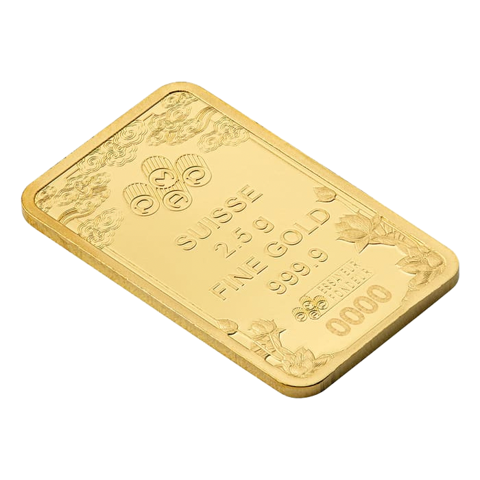 PAMP Suisse Good Luck Yellow Dragon 2.5g Gold Bar